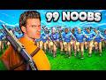 1 TRYHARD vs 99 NOOBS in Fortnite