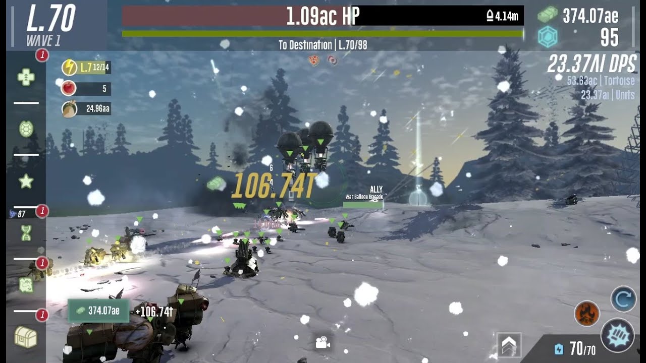 War Tortoise 2 - level 70 - 80 - Gameplay