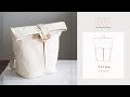 How to sew simple canvas backpack in 2 hours tutorial  sewing pattern tytka studio