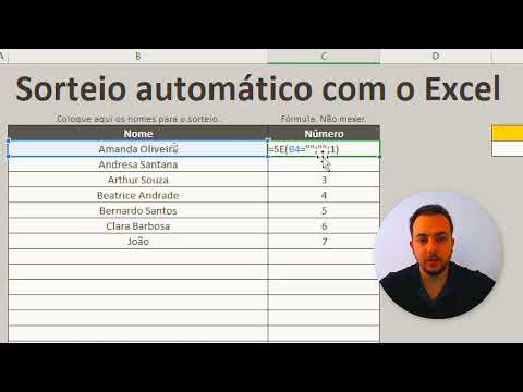 Como fazer Sorteio Automático no Excel | Download Grátis da Planilha | Aprenda na prática