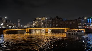 Amsterdam After Dark: An Evening Canal Cruise through the City Center 🇳🇱 Netherlands 2023