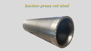 Suction roll shell is sent to port