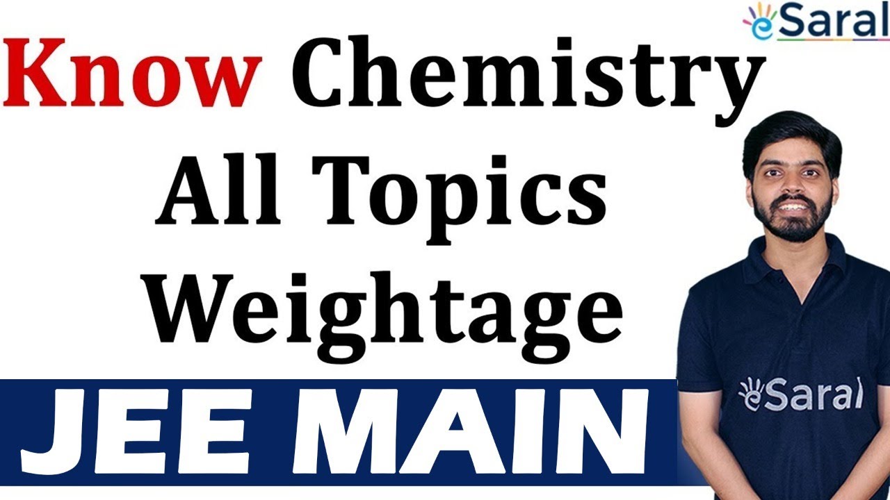 JEE Main Chemistry Topic Wise Weightage Complete Analysis by Prateek