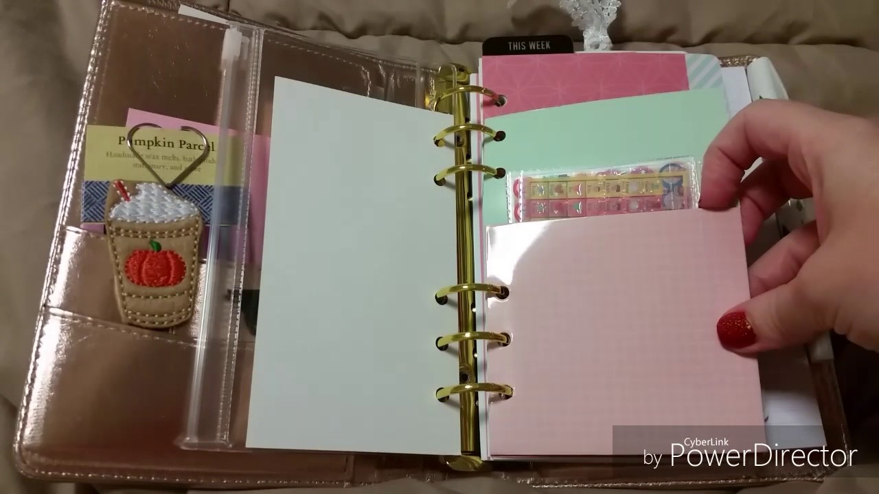 Gold Personal Size Kmart Planner Setup YouTube