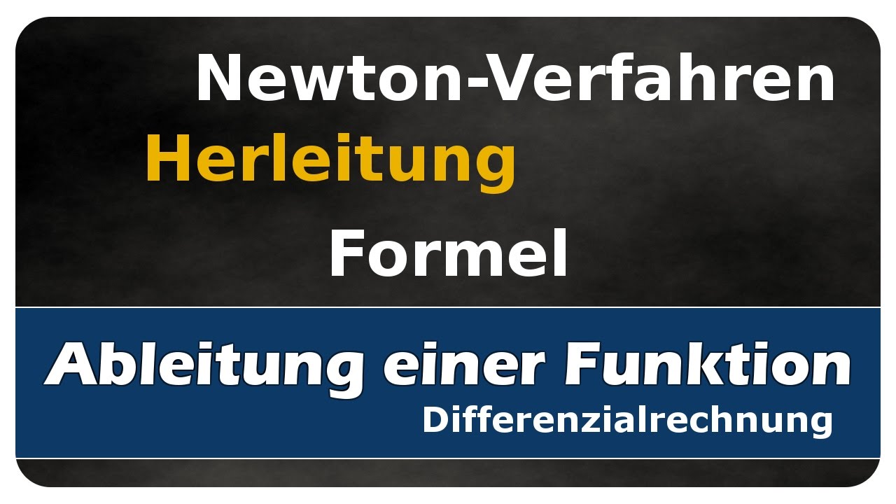 Vorschaubild zum Lernvideo "Let's Learn Nullstellen mit dem Newton-Verfahren - Herleitung der Formel"