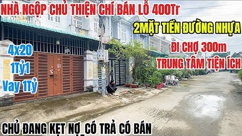 Kẹt Nợ_Chủ Bán Lỗ Nhà 2Mặt Tiền Đường Nhựa (4x20) Gần Chợ, Có Trả Có Bán | nhà giá rẻ bình chánh |
