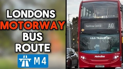 Londons ONLY Motorway Bus Route | The A10 | A&B Transport