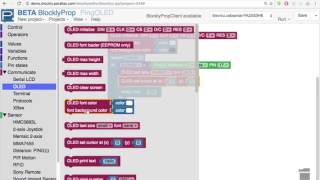 Ping and OLED for a brief introduction to blockly.parallax.com