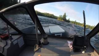 Boating Down Pelican Rapids In Sioux Lookout Ontario
