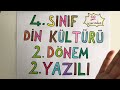 4. Sınıf Din Kültürü | 2. Dönem 2. Yazılı