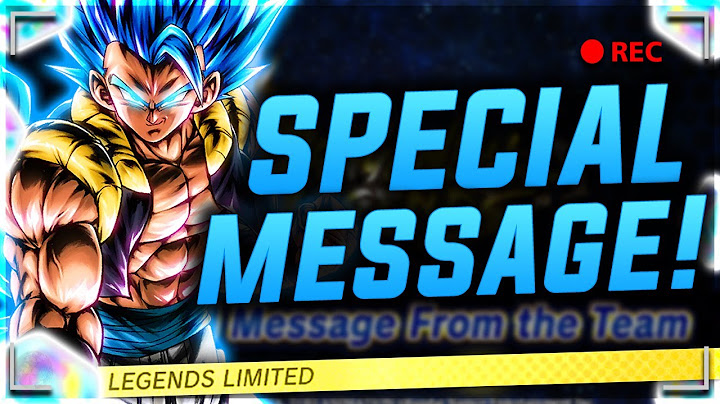 A Special Message From the Team - 2025 (Dragon Ball Legends)