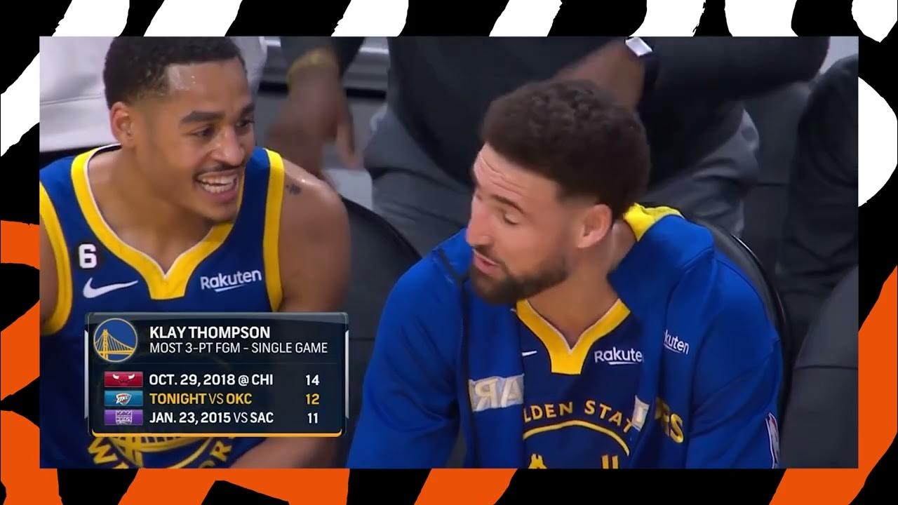 UPSET! Klay Thompson almost break the record but Kerr benched him OKC