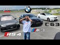 C63 vs rs4 vs m3 comptition