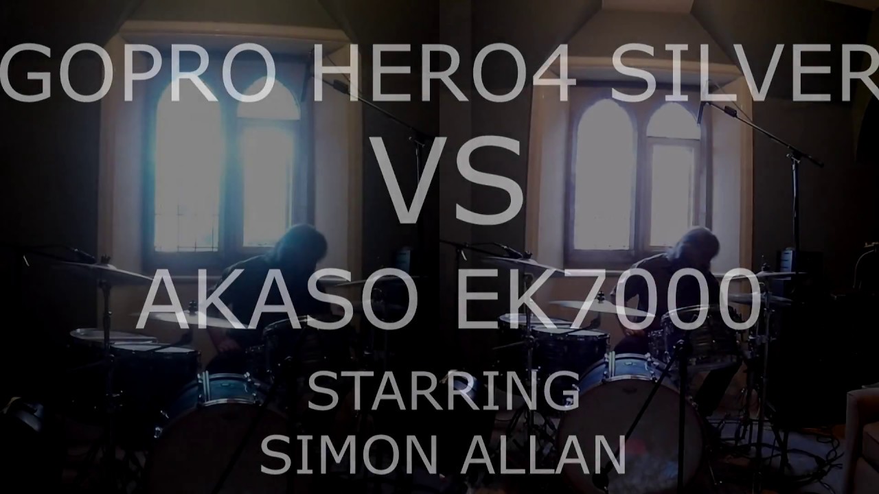 GOPRO HERO4 SILVER VS AKASO EK7000 COMPARISON