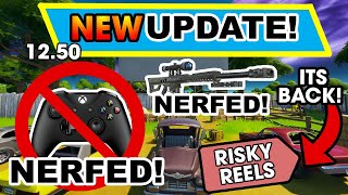 NEW UPDATE! 12.50 *AIM ASSIST NERFED* (CONTROLLER PLAYER TESTS) FORTNITE PATCH NOTES