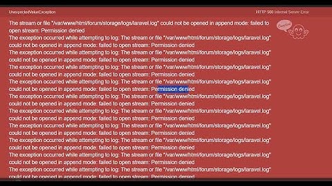 How to Fix Could not be opened in append mode failed to open stream Permission denied