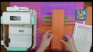 We R Memory Cinch. How to line up your punch's tutorial. Punching 3 sizes in one notebook.