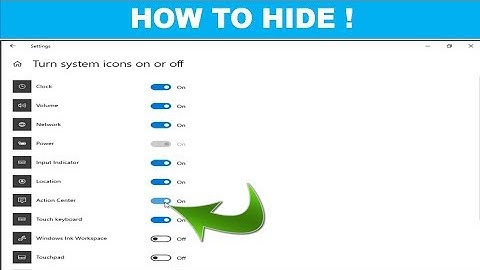 How to Hide the Action Center Taskbar Icon in Windows 10 PC / Laptop