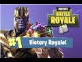 ***NEW UPDATE *** FIRST GAME AS THANOS AND I WIN 11 KILLS | FORNITE BATTLE ROYALE
