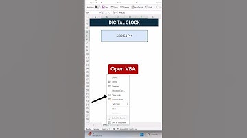 I Created a Digital Clock Using Excel!