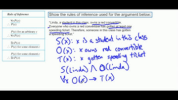 Rules of Inference: Predicates Example 1