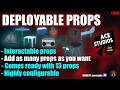 Deployable Props Script for FiveM (Zones, Ownership, Persistence)