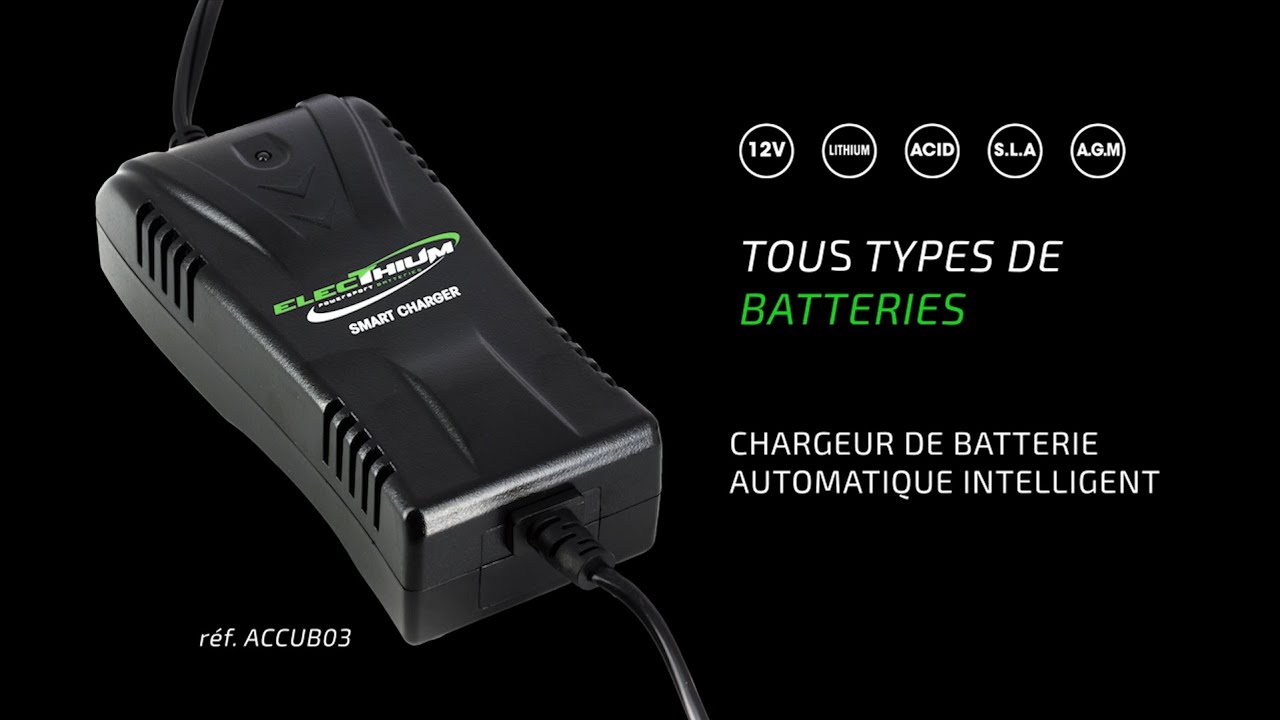 Chargeur de batterie intelligent Lithium Ion Skyrich - AB Méca Sport