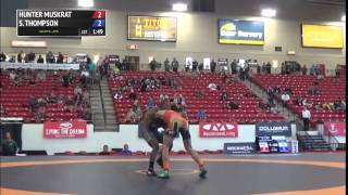 66 kg R1 - Hunter Muskrat (OKCWC) vs Santonio Thompson (Army WCAP)