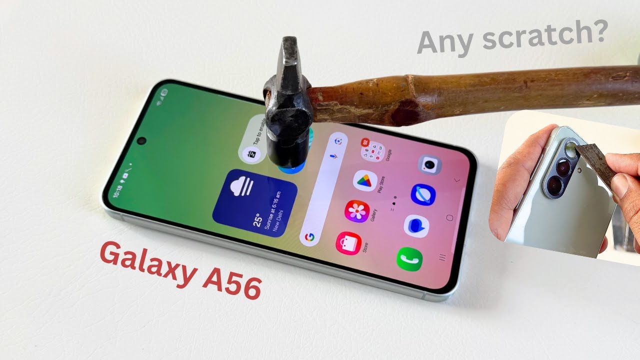 Samsung Galaxy A56 Screen Scratch test | Gorilla Glass Victus plus
