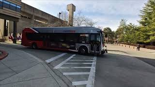 WMATA Red Line Shuttle Buses Leaving Van Ness-UDC Metro Station