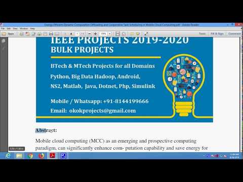Energy Efficient Dynamic Computation Offloading and Cooperative Task Scheduling in Mobile Cloud Comp