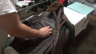 I took care of Buzz Rickson's G-1 flight jacket.