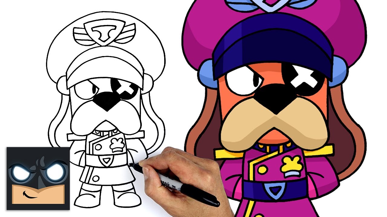 How To Draw Colonel Ruffs Brawl Stars Youtube - brawl stars colonel ruff coloring page