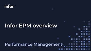 Enhanced financial planning with Infor EPM