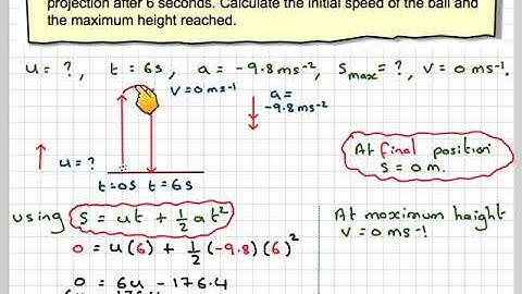Finding the initial velocity and maximum height of a ball thrown vertically upwards
