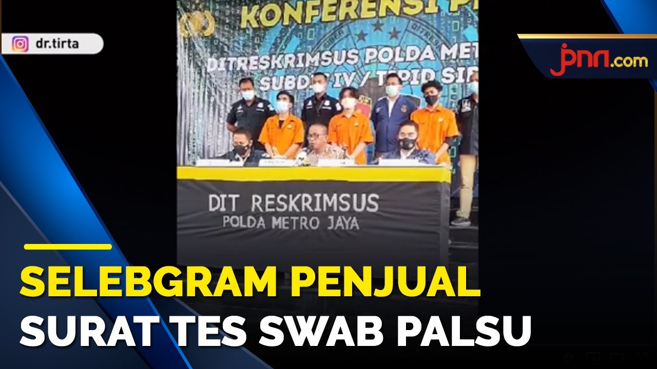 Reaksi Keras dr Tirta soal 3 Pemalsu Surat Swab Test Covid-19 Ditangkap