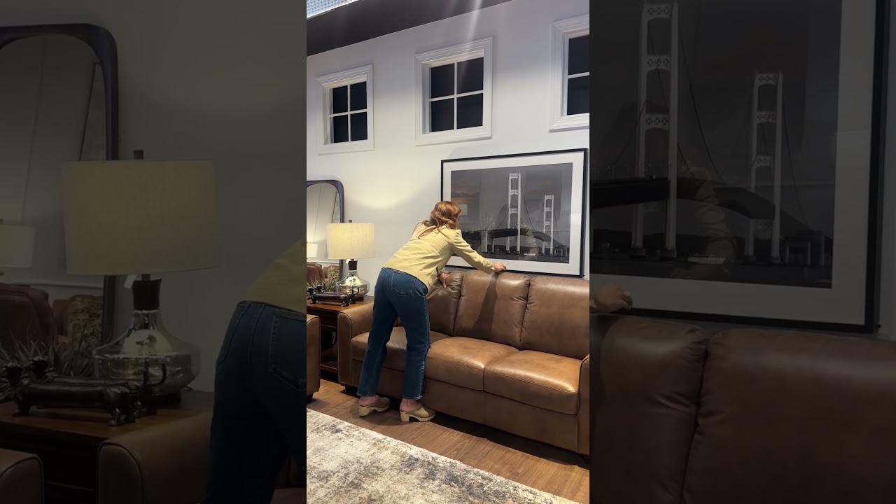 Wesley Brown Leather Queen Sleeper Sofa