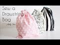 Learn to sew a drawstring bag  beginner sewing project