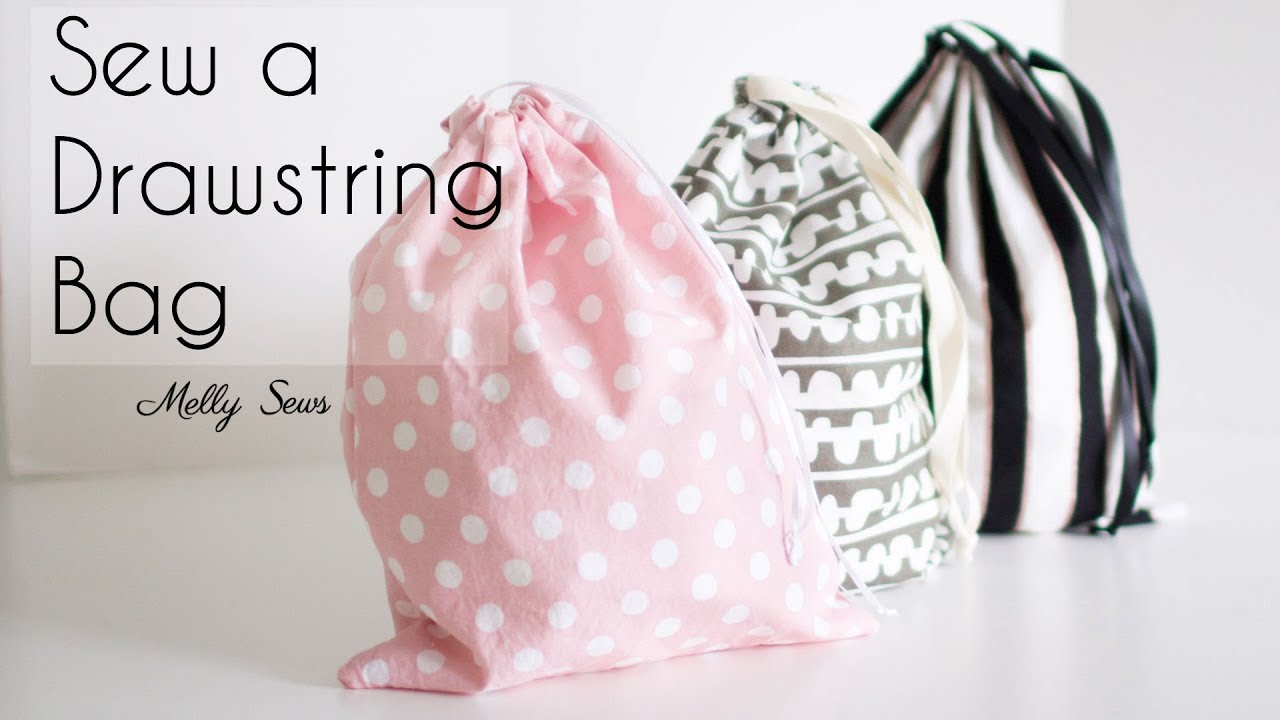 Learn to Sew a Drawstring Bag - Beginner Sewing Project 