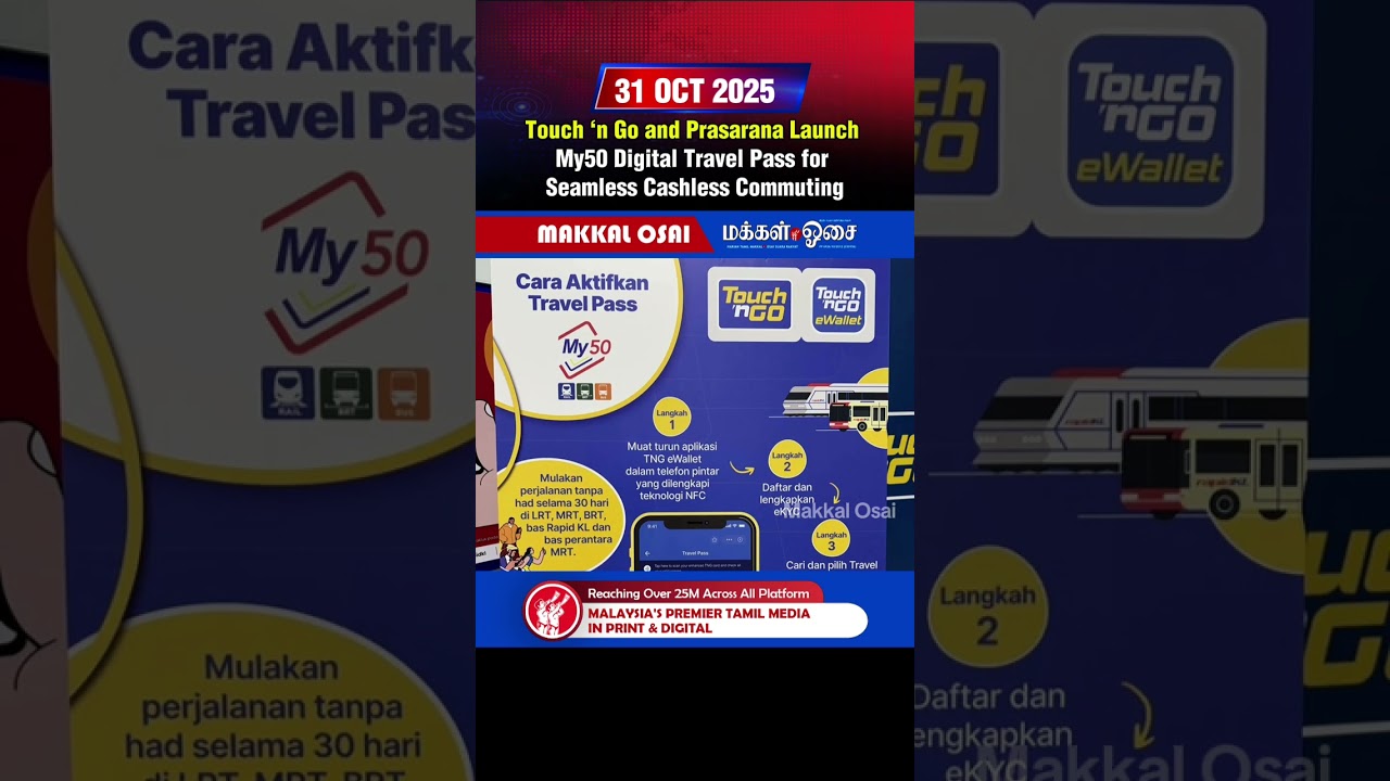 Touch ‘n Go and Prasarana Launch My50 Digital Travel Pass for Seamless Cashless Commuting