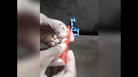 How to make a key 🔑  by snake cube # please subscribe and like 👍