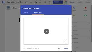Embed Remind Widget in New Google Sites