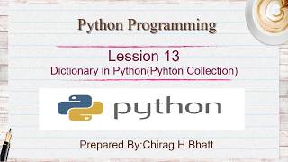 Details Dictionary in Python  | Lesson - 13 | Python in Hindi News
