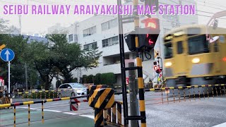 【Railway Crossing in Japan】Seibu Railway Araiyakushi mae Station