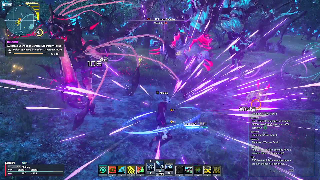 PSO2 NGS - [Daily Quest] Suppress Enemies at Vanford Laboratory Ruins I