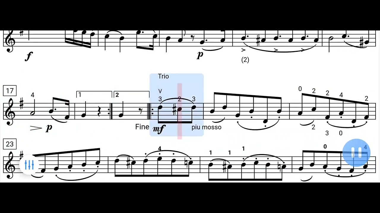Minuet in G - Slow from Suzuki Violin Book 2 by Ludwig Van Beethoven ...