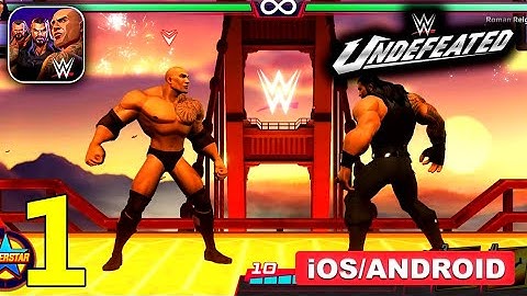 WWE Undefeated - Gameplay Walkthrough Part 1 - Tutorial (iOS, Android)