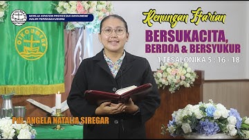 BERSUKACITA, BERDOA & BERSYUKUR