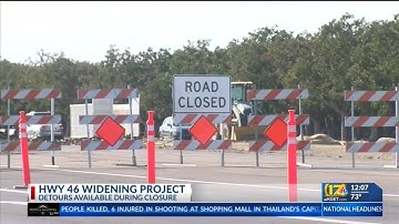 Detours available during Highway 46 widening project