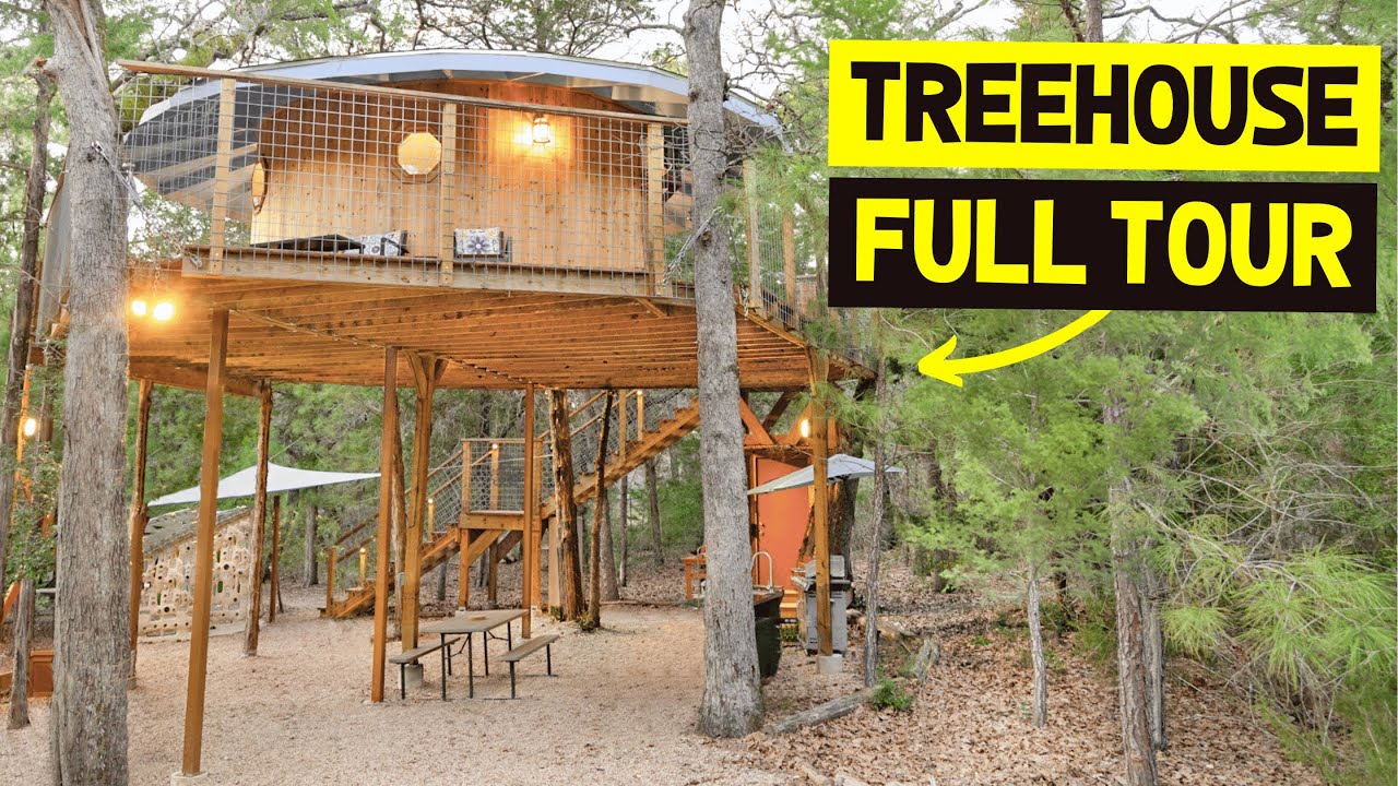 MAGICAL OFFGRID TINY HOME TREEHOUSE w/ Outdoor Shower! (Airbnb Tour